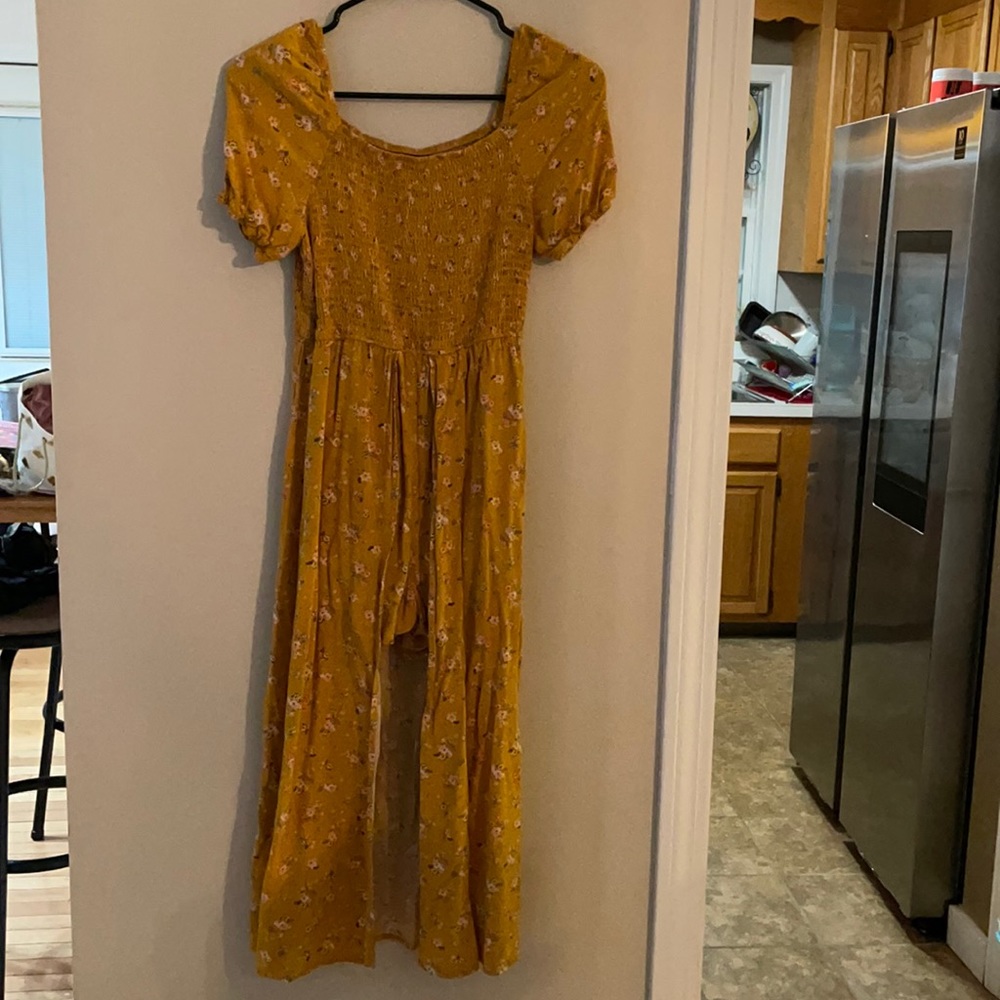 Girls romper with long skirt